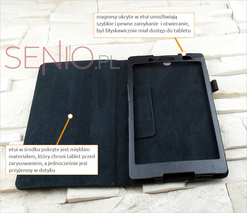 Czarne etui na tabletu Sony Xperia Z3 compact 8.0 (SGP621 / SGP641)